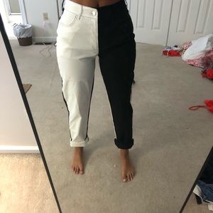 color block pants